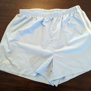 Baby blue adidas shorts size small